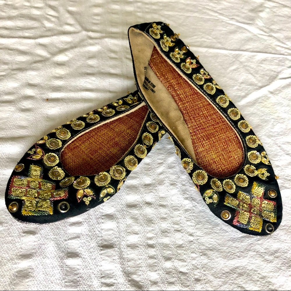 Anthropologie embellished flats size 39